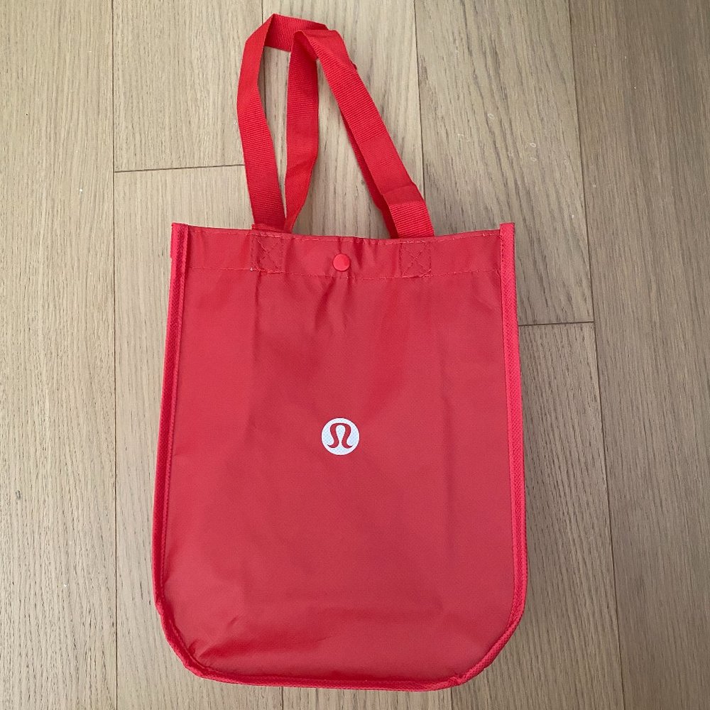 Lululemon Red Shopping Tote Bag - Small